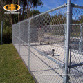 Fence di collegamento a catena galvanizzato e rivestito in PVC utilizzato